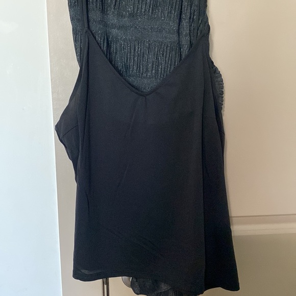 Express Women’s Metallic Pleated Blouse - Picture 4 of 5